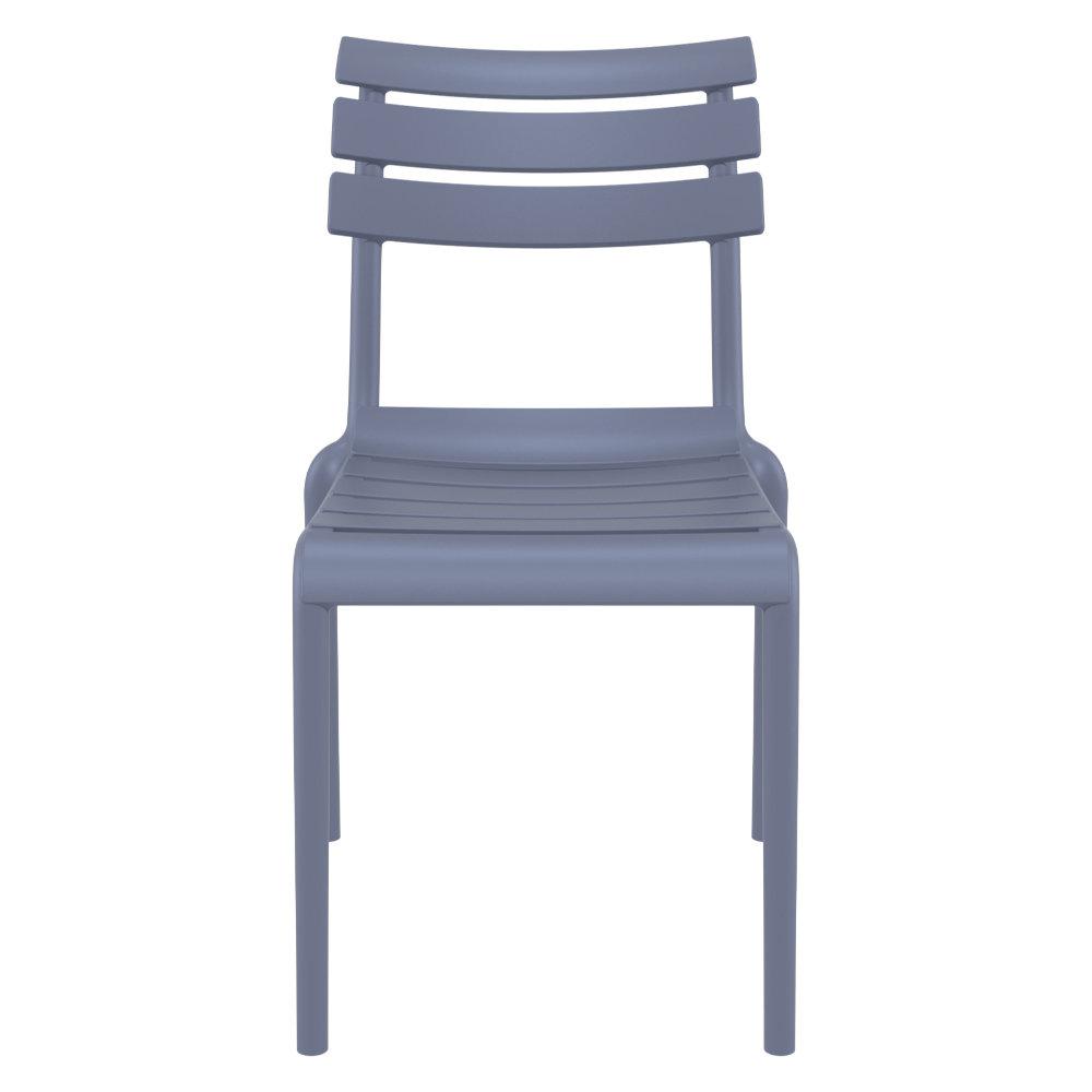 Helen Resin Outdoor Chair Dark Gray (Set of 2). Picture 4