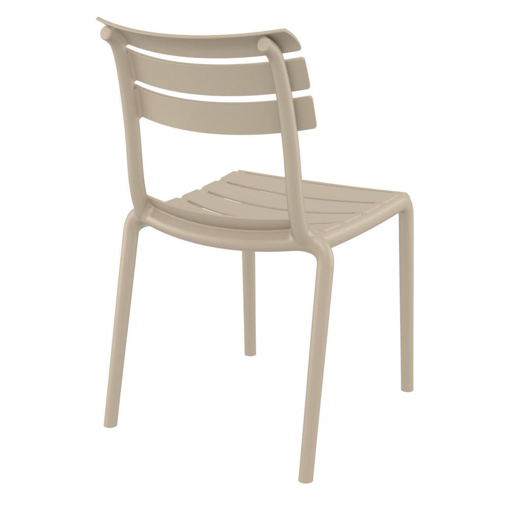 Helen Resin Outdoor Chair Taupe. Picture 2