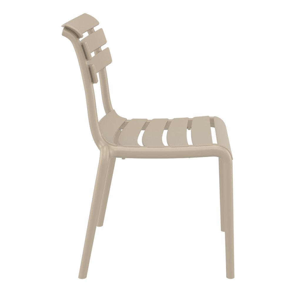 Helen Resin Outdoor Chair Taupe. Picture 3