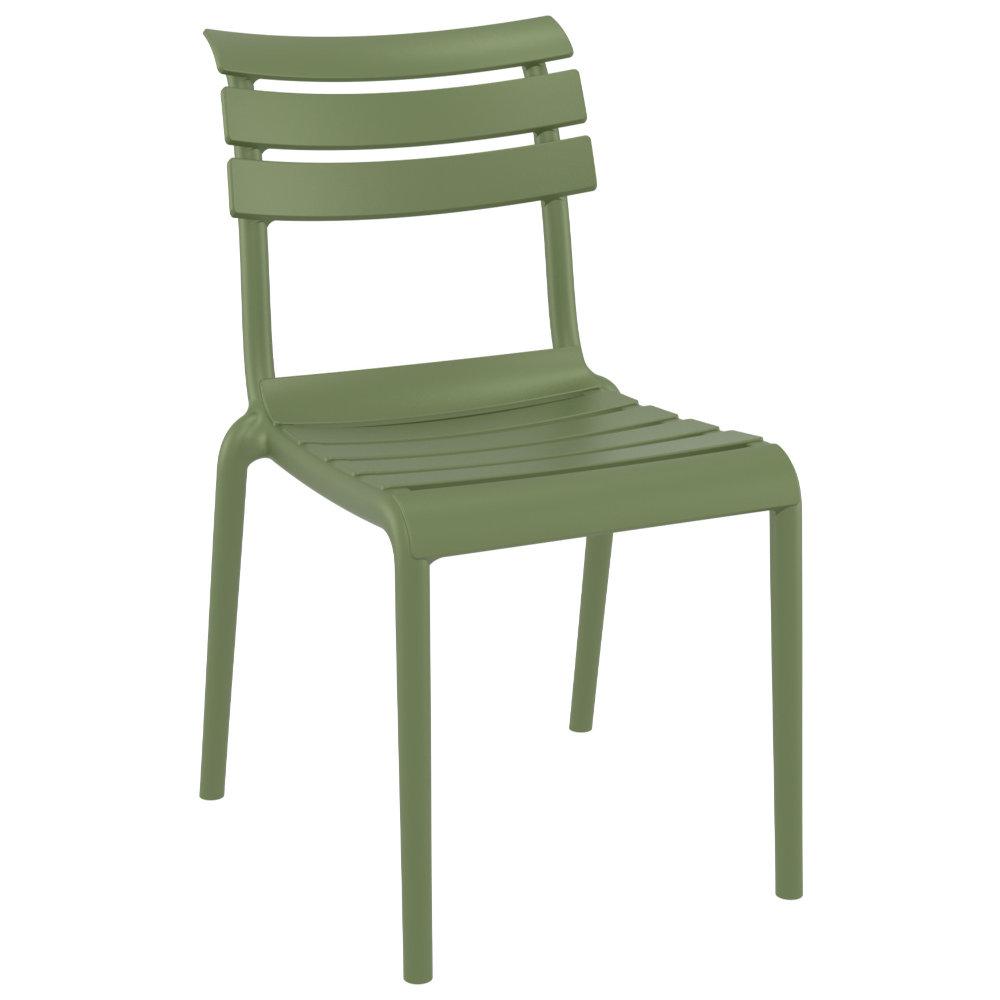 Helen Resin Outdoor Chair Olive Green. Picture 1