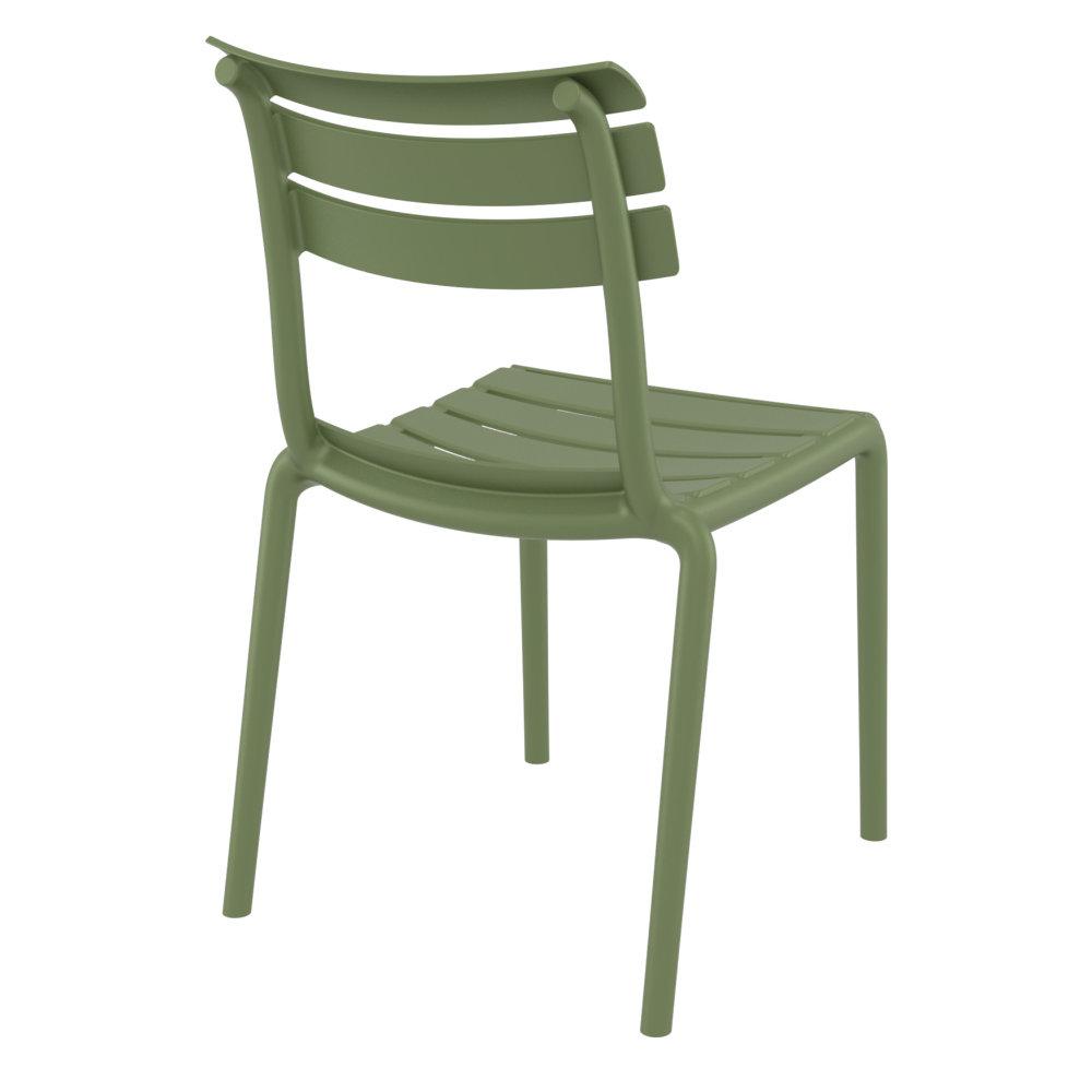 Helen Resin Outdoor Chair Olive Green. Picture 2