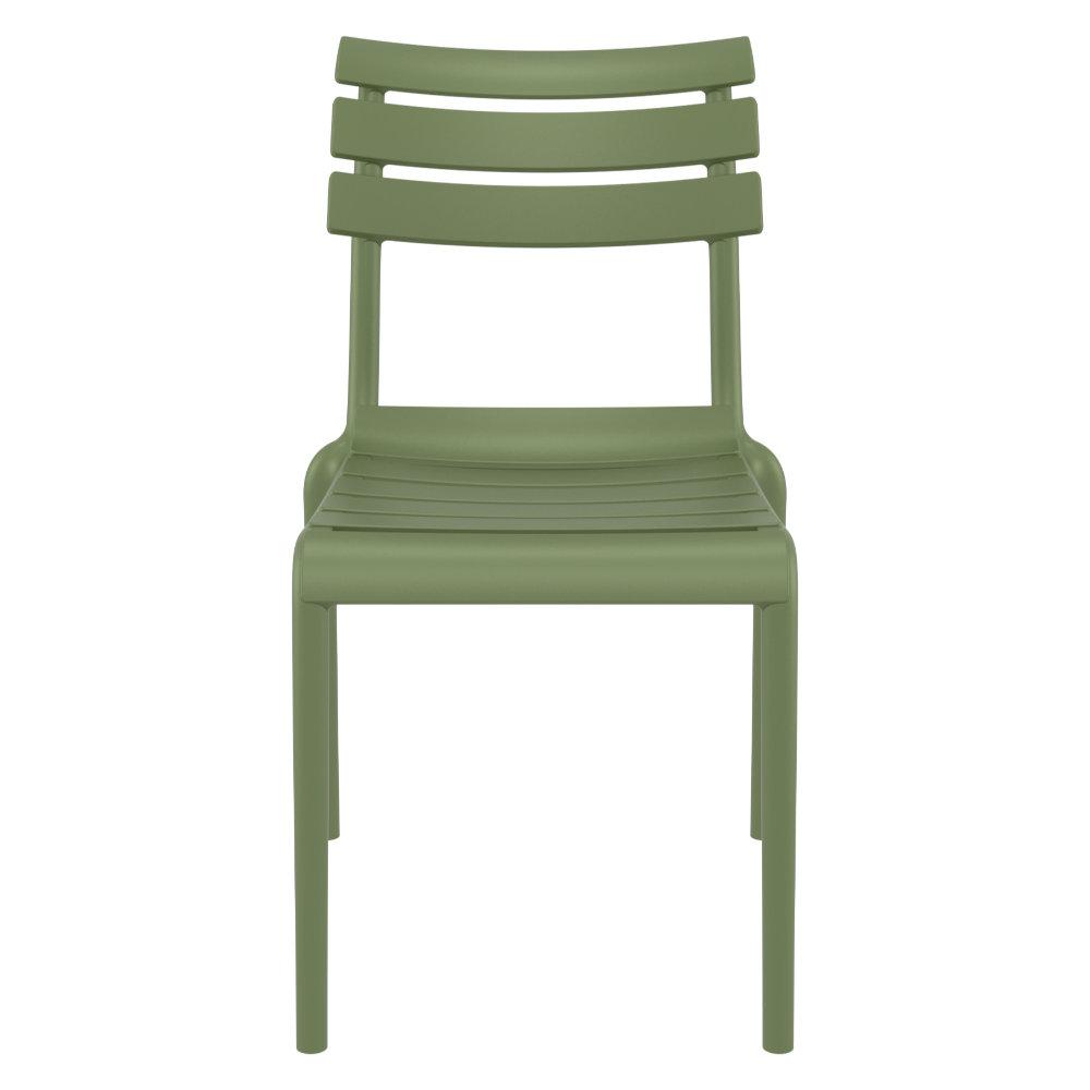 Helen Resin Outdoor Chair Olive Green. Picture 4