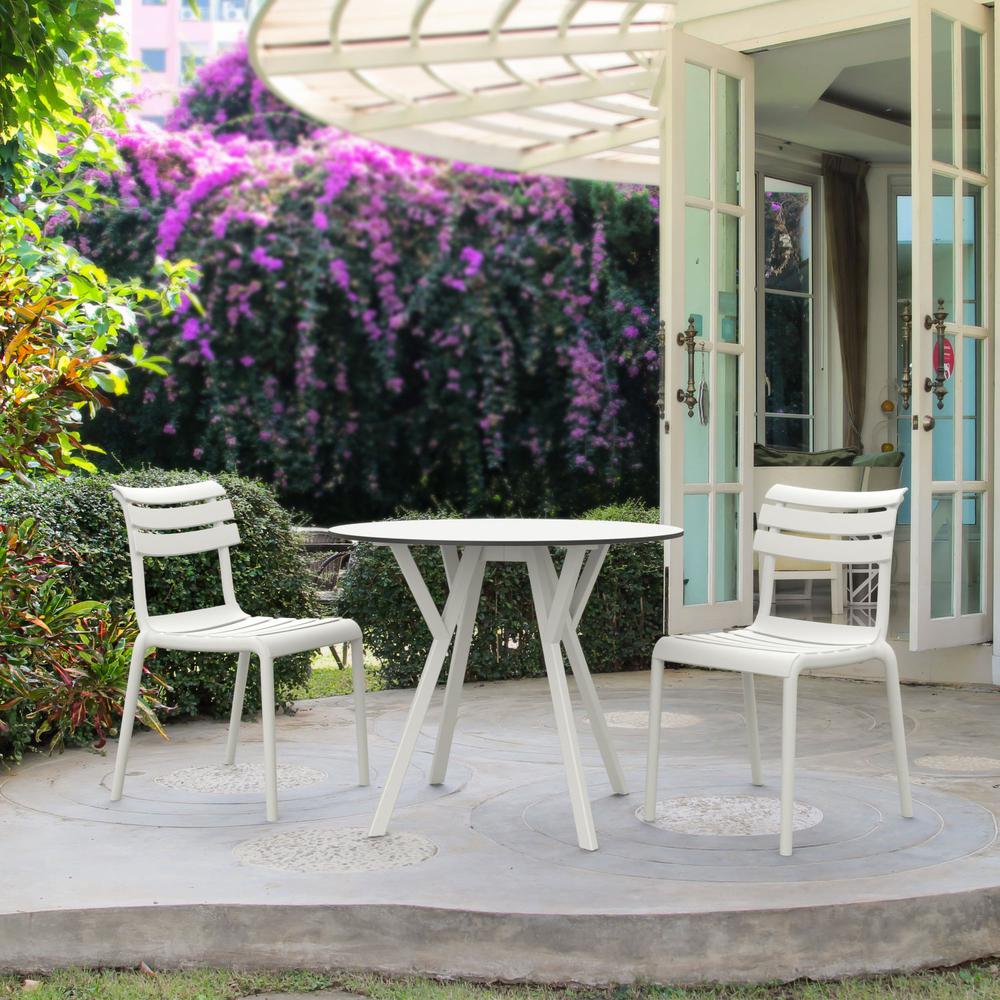 Helen Resin Outdoor Chair White. Picture 11