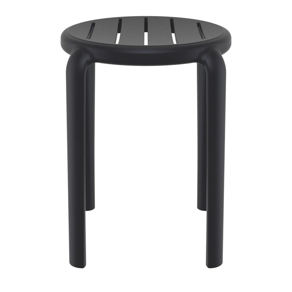 Tom Resin Dining Stool Black. Picture 2