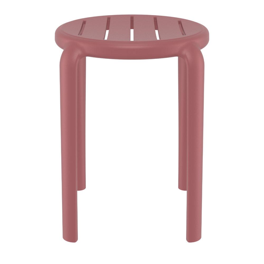 Tom Resin Dining Stool Marsala. Picture 2