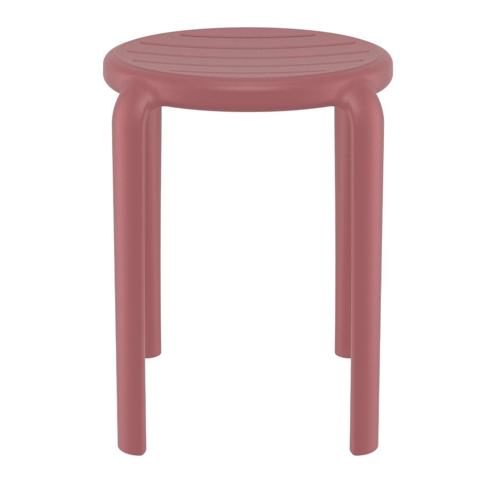 Tom Resin Dining Stool Marsala. Picture 3