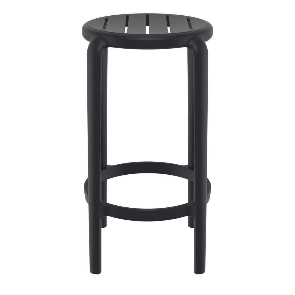 Tom Resin Counter Stool Black. Picture 2