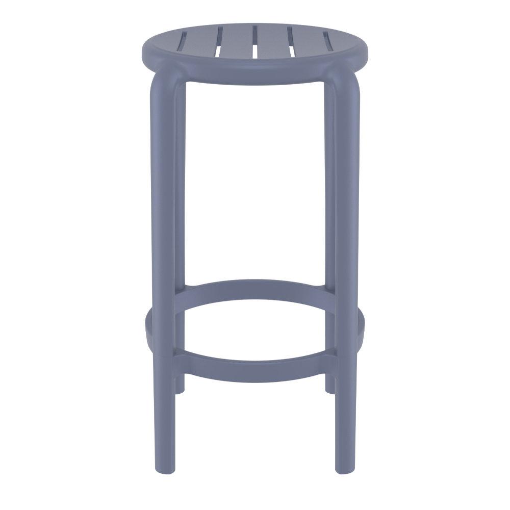 Tom Resin Counter Stool Dark Gray. Picture 2