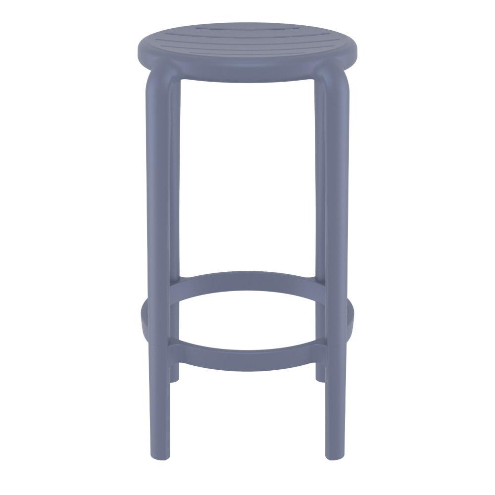 Tom Resin Counter Stool Dark Gray. Picture 3
