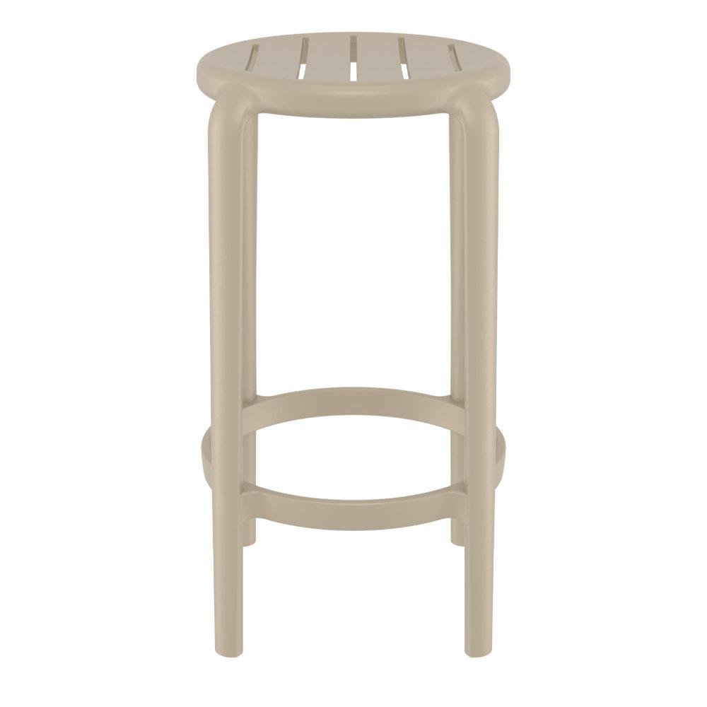 Tom Resin Counter Stool Taupe. Picture 3