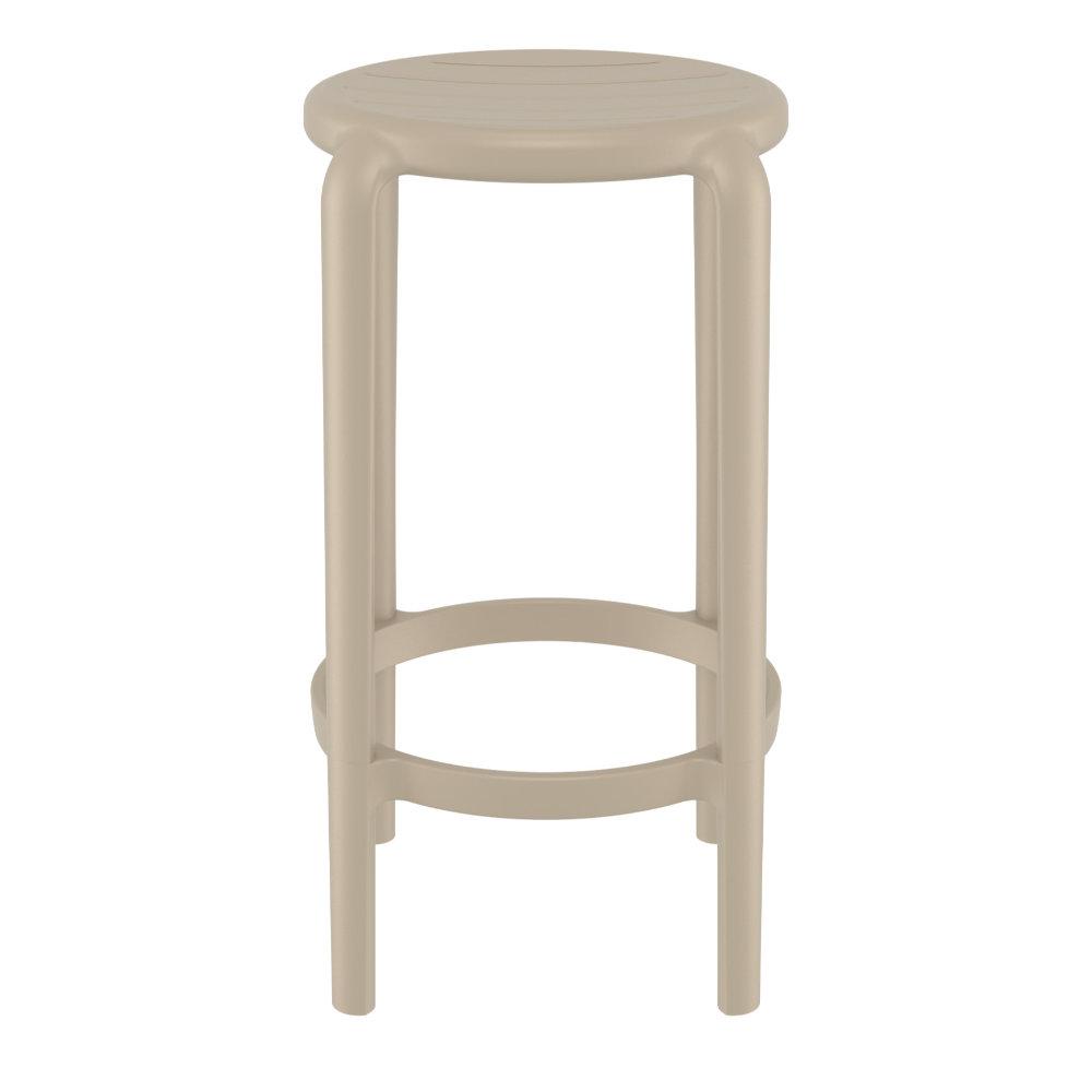 Tom Resin Counter Stool Taupe. Picture 2