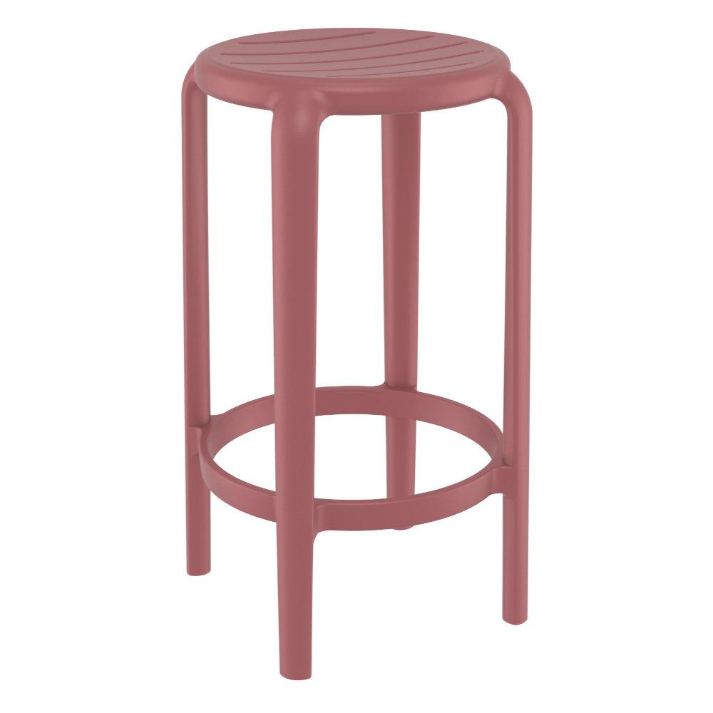 Tom Resin Counter Stool Marsala. Picture 1