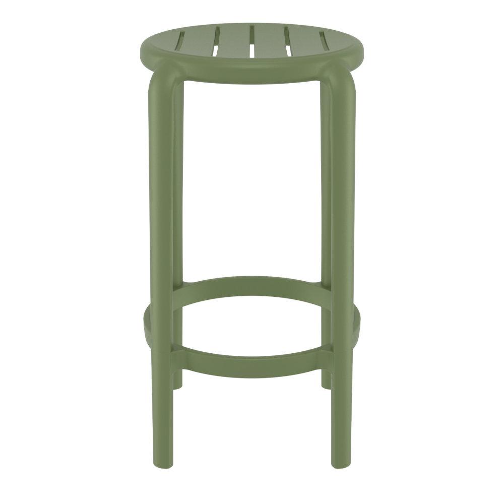 Tom Resin Counter Stool Olive Green. Picture 2
