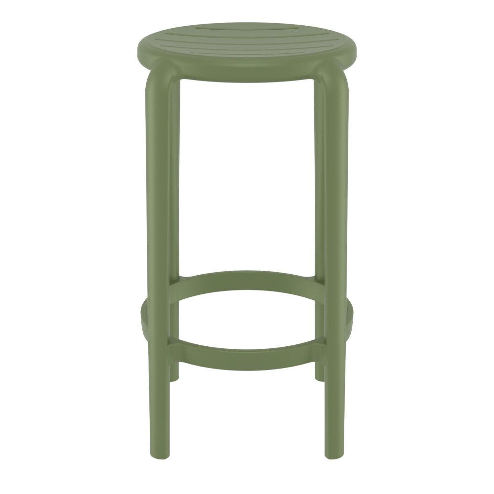 Tom Resin Counter Stool Olive Green. Picture 6