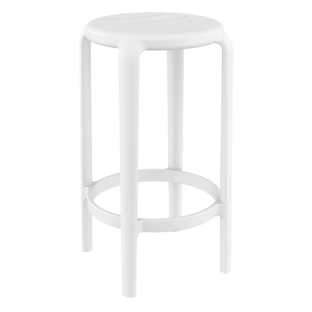 Tom Resin Counter Stool White. Picture 1