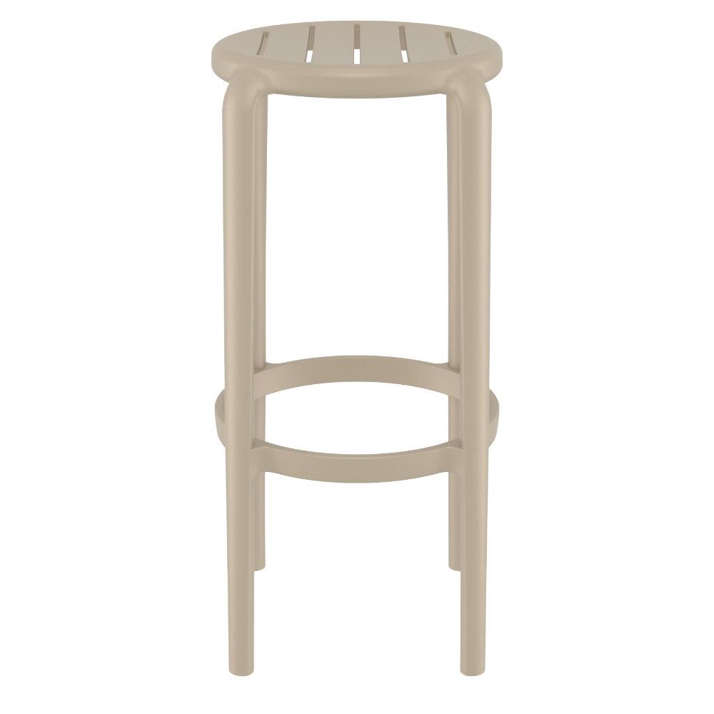 Tom Resin Bar Stool Taupe. Picture 2