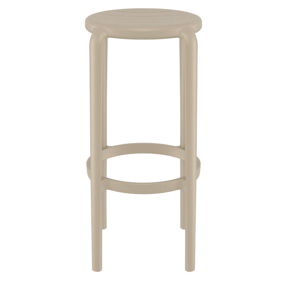 Tom Resin Bar Stool Taupe. Picture 3