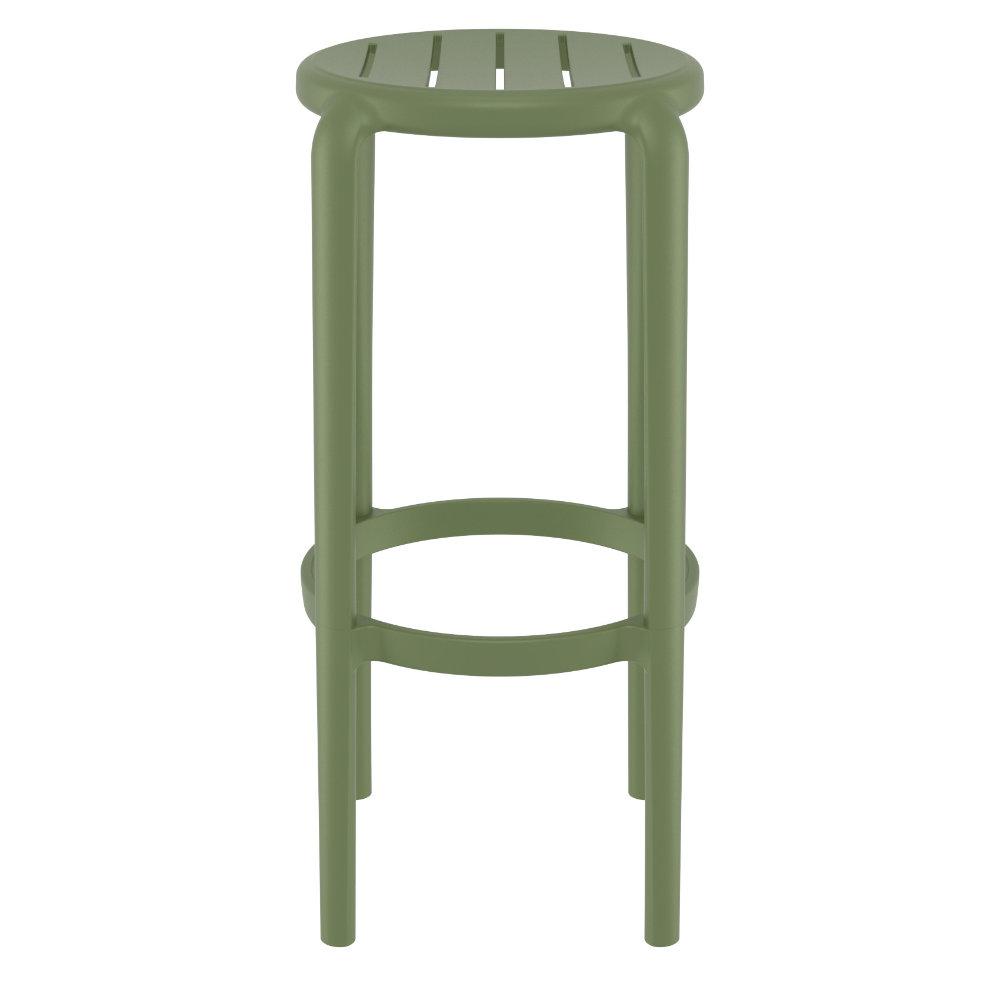 Tom Resin Bar Stool Olive Green. Picture 2