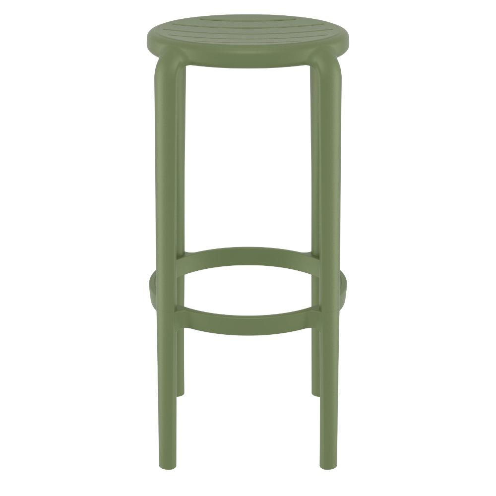Tom Resin Bar Stool Olive Green. Picture 3