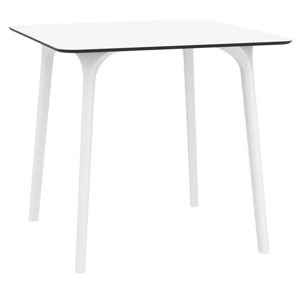 Maya Square Table 31 inch White. Picture 1
