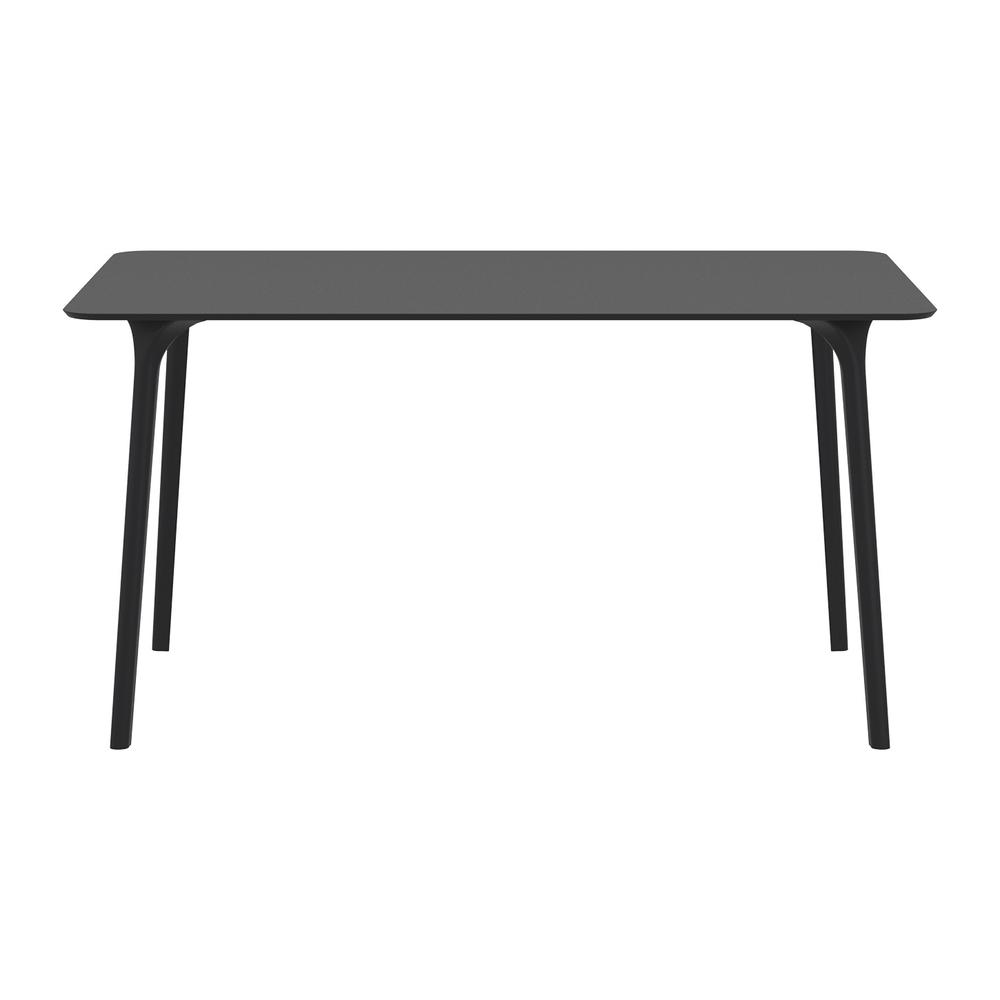 Maya Rectangle Table 55 inch Black. Picture 2