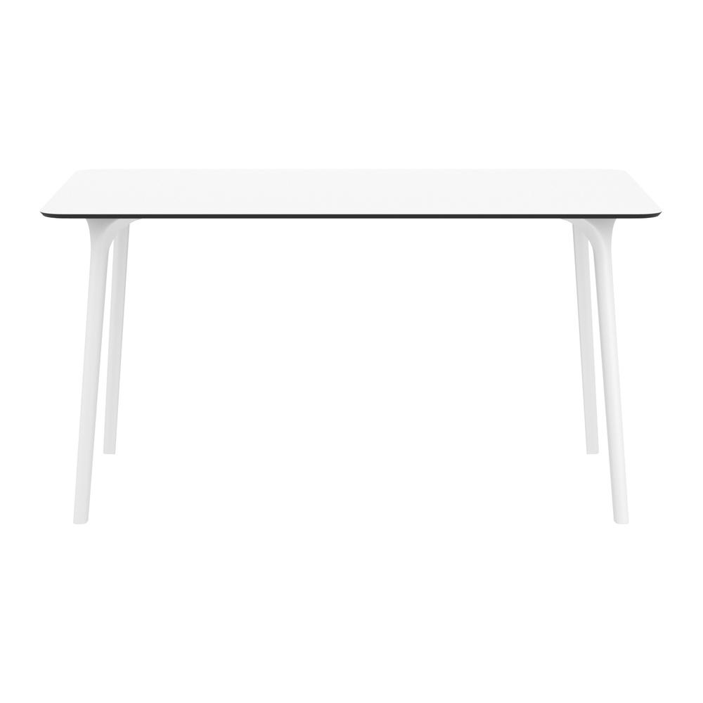 Dining Table 55 inch Rectangle Table, White, Belen Kox. Picture 12