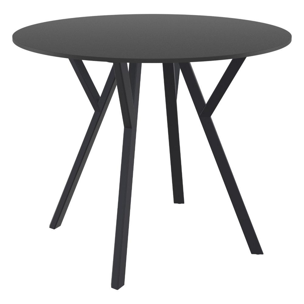 Max Round Table 35 inch Black. Picture 1
