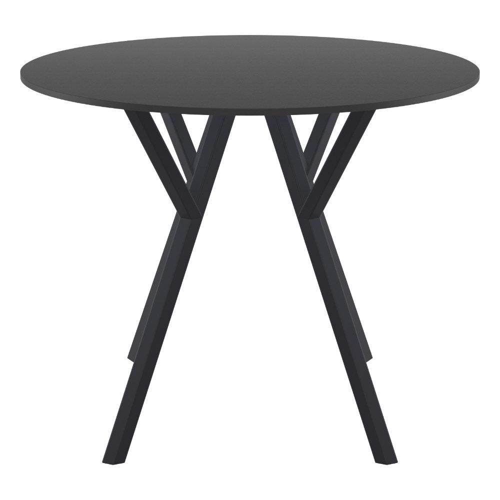 Max Round Table 35 inch Black. Picture 2
