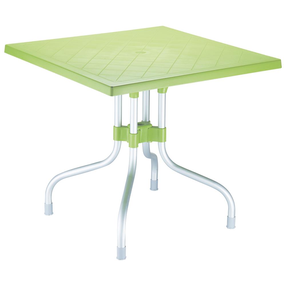 Forza Square Folding Table 31 inch Apple Green. Picture 1