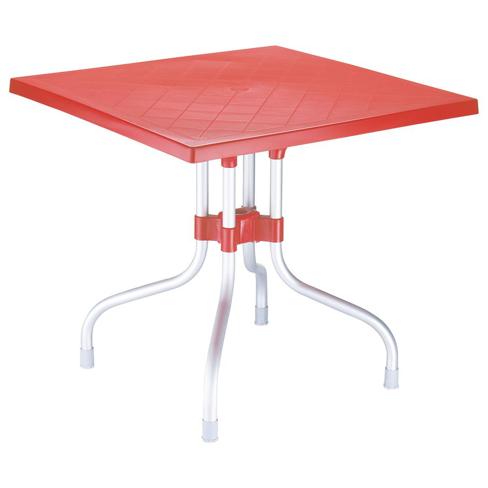 Square Folding Table, Red, Belen Kox. Picture 1