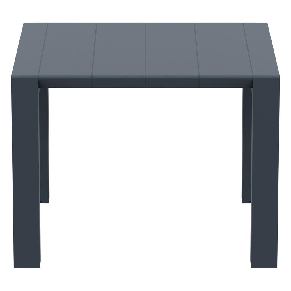 Vegas Dining Table 39 inch to 55 inch Extendable Table Wicker Dark Gray. Picture 5