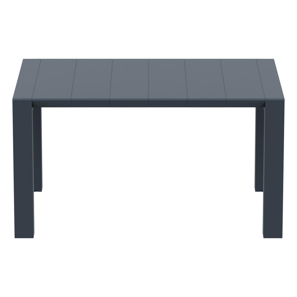 Vegas Dining Table 39 inch to 55 inch Extendable Table Wicker Dark Gray. Picture 8
