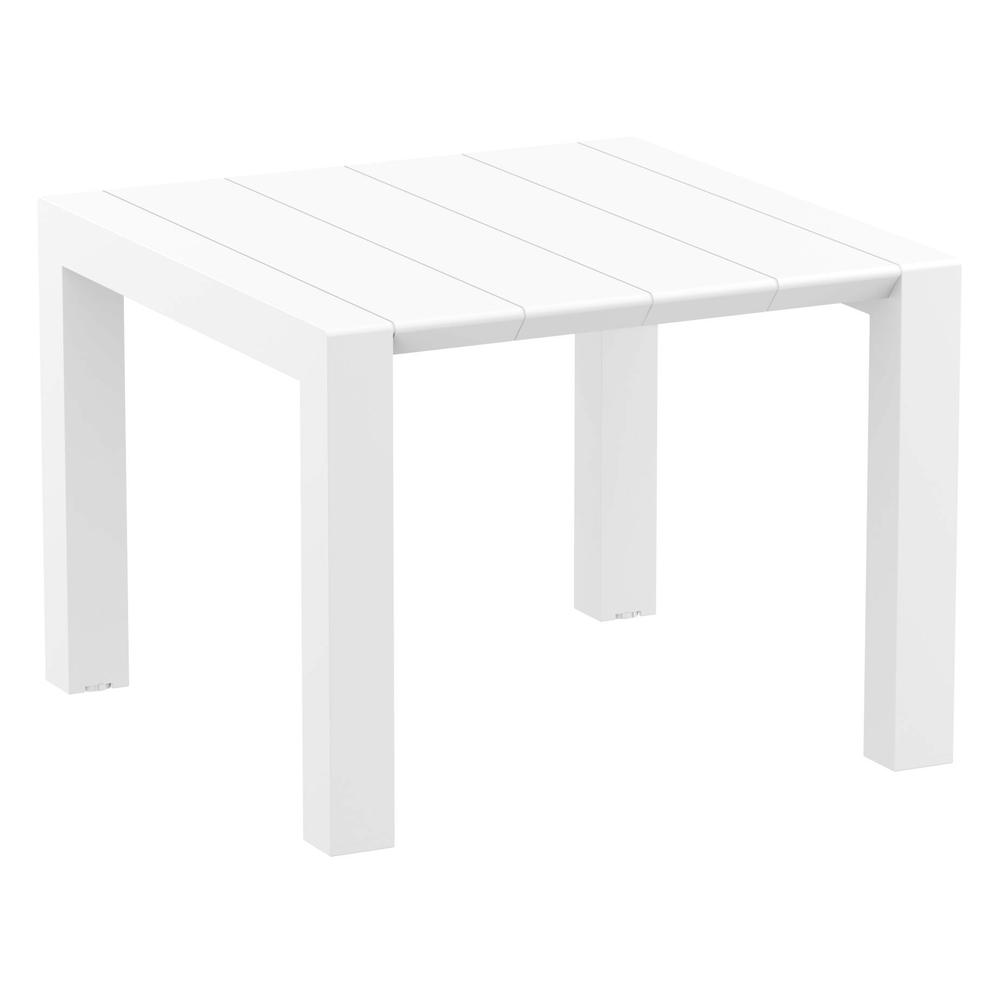 Vegas Dining Table 39 inch to 55 inch Extendable Table White. Picture 1