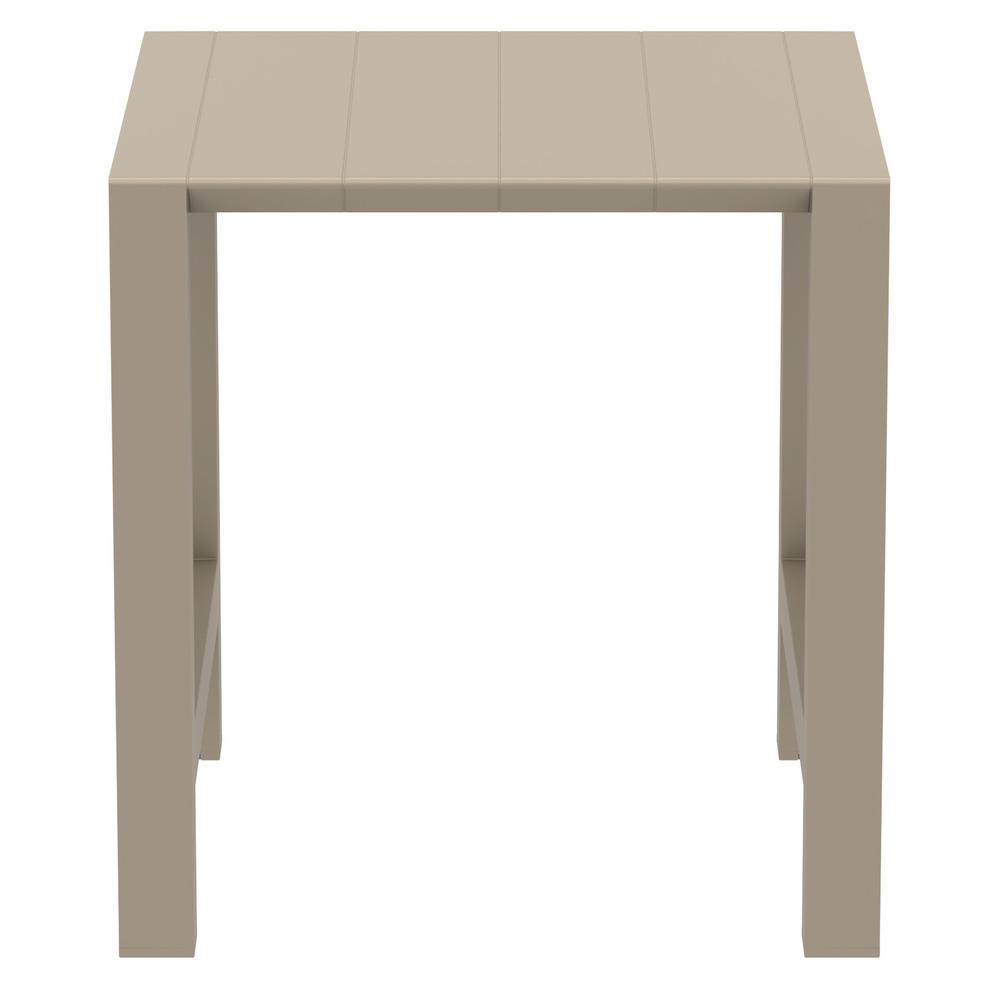 Vegas Bar Table 39 inch to 55 inch Extendable Table Taupe. Picture 2