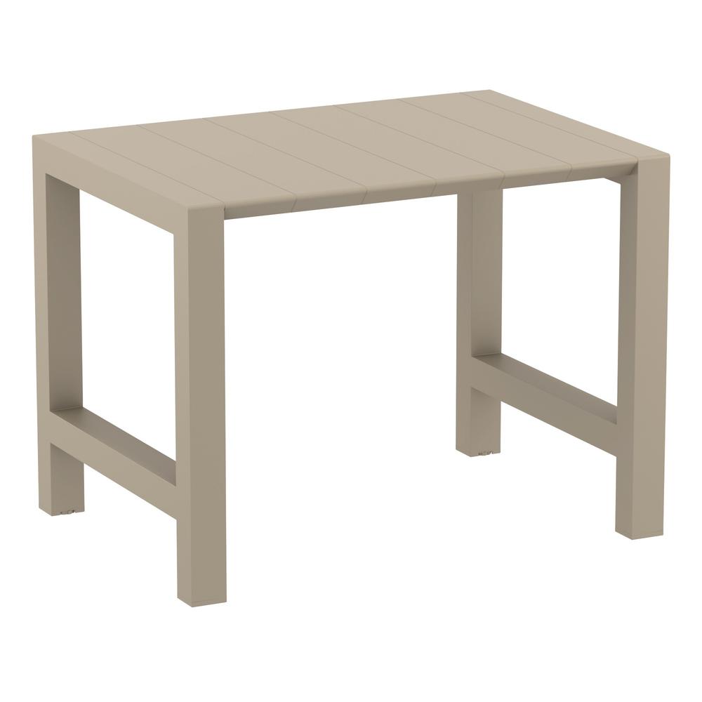 Vegas Bar Table 39 inch to 55 inch Extendable Table Taupe. Picture 4