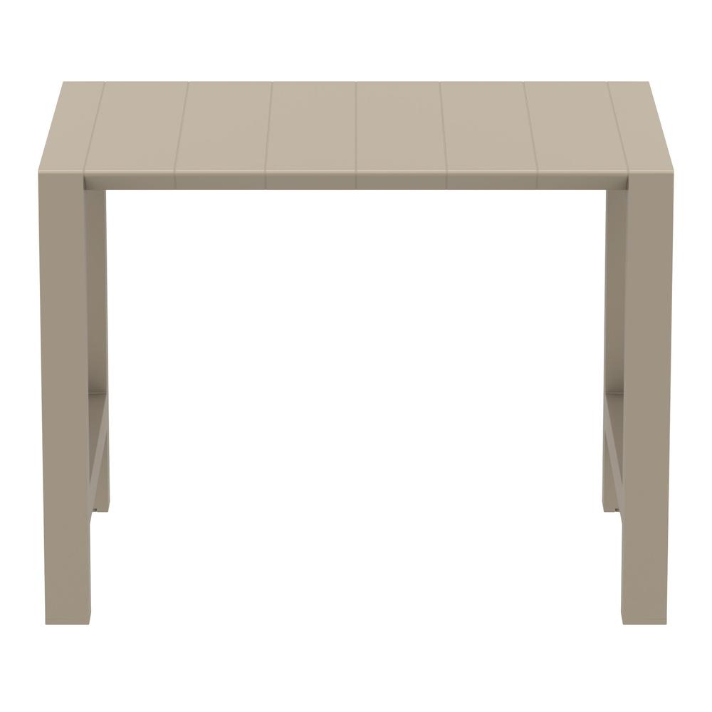 Vegas Bar Table 39 inch to 55 inch Extendable Table Taupe. Picture 5