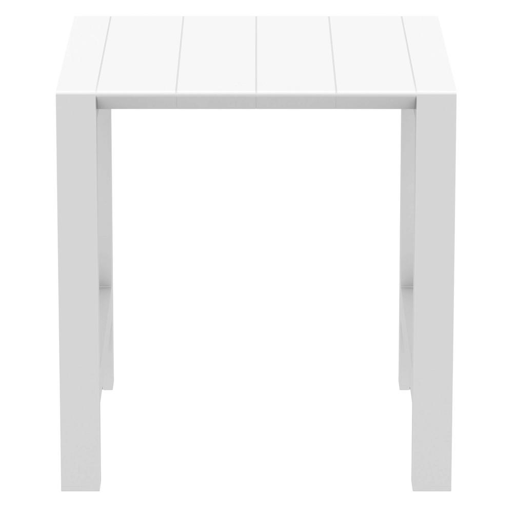 Vegas Bar Table 39 inch to 55 inch Extendable Table White. Picture 2