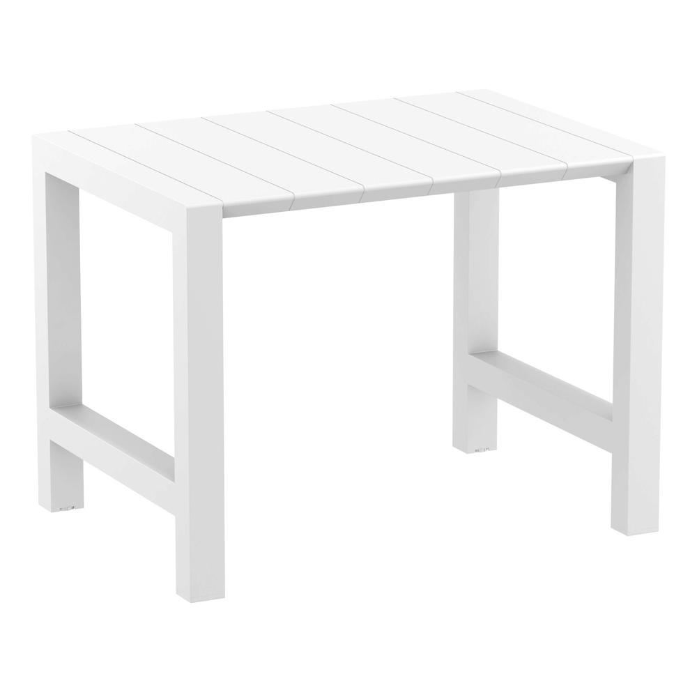 Vegas Bar Table 39 inch to 55 inch Extendable Table White. Picture 4