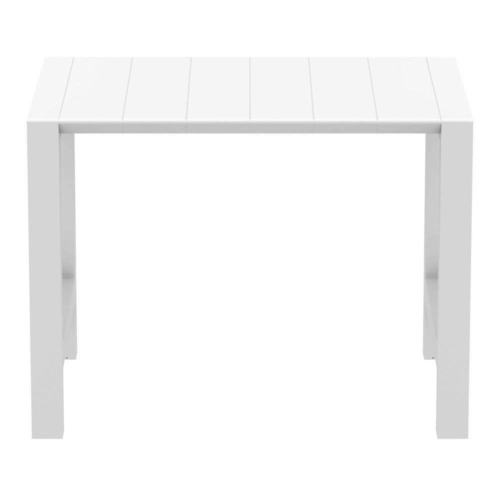 Vegas Bar Table 39 inch to 55 inch Extendable Table White. Picture 5