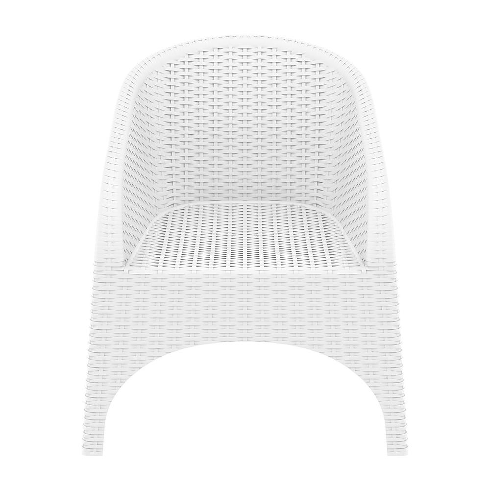 Aruba Resin Wickerlook Chair White, Set of 2. Picture 6