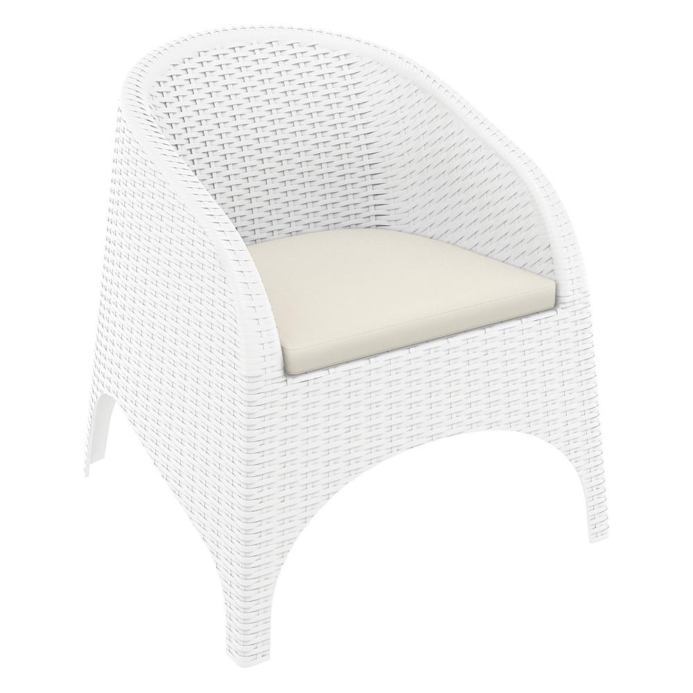 Aruba Resin Wickerlook Chair White, Set of 2. Picture 8