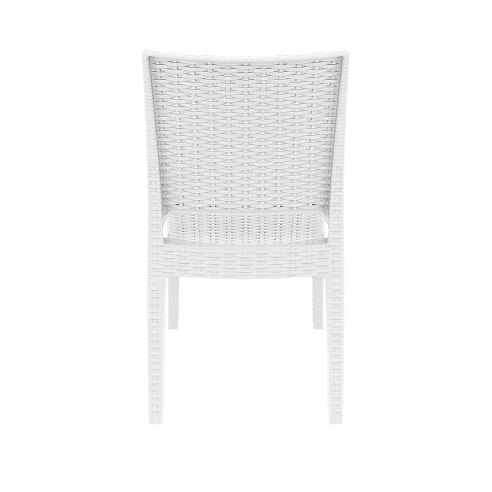 Florida Resin Wickerlook Dining Chair White, set of 2. Picture 9