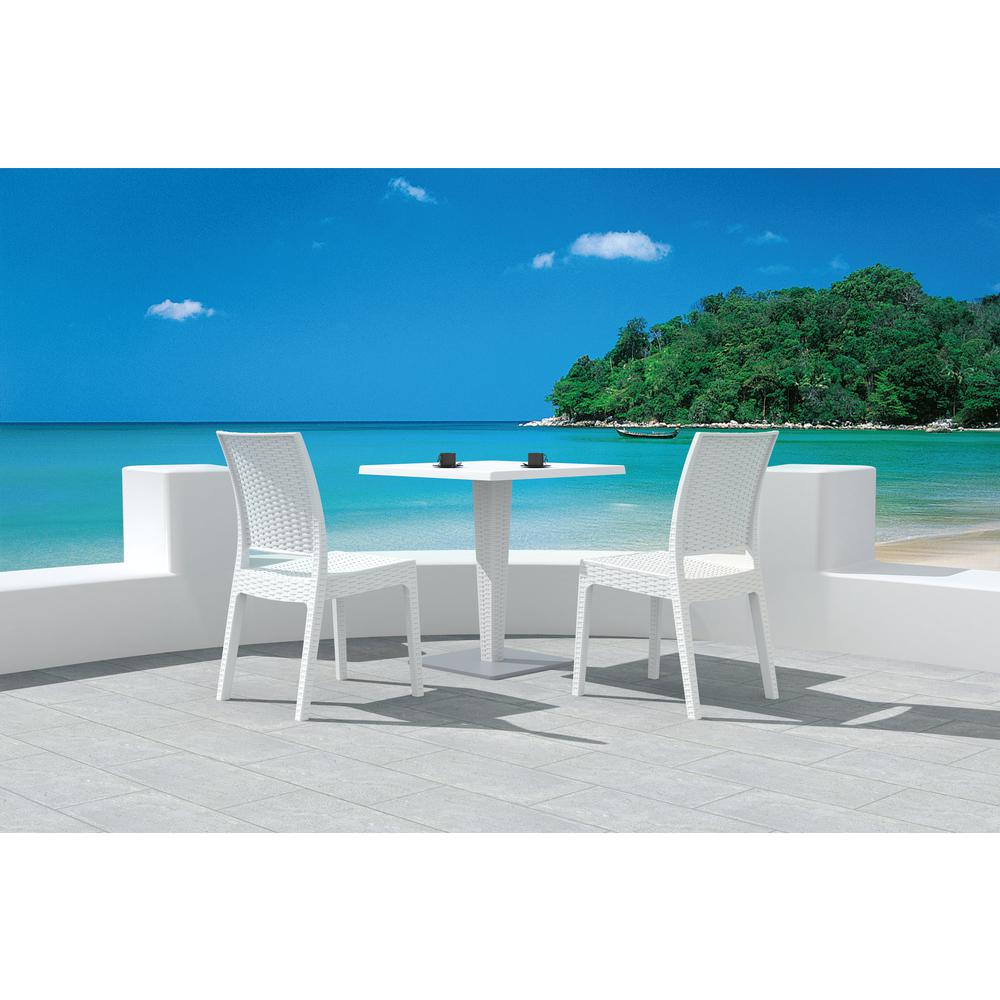 Resin Dining Chair White - Set Of 2. Picture 12