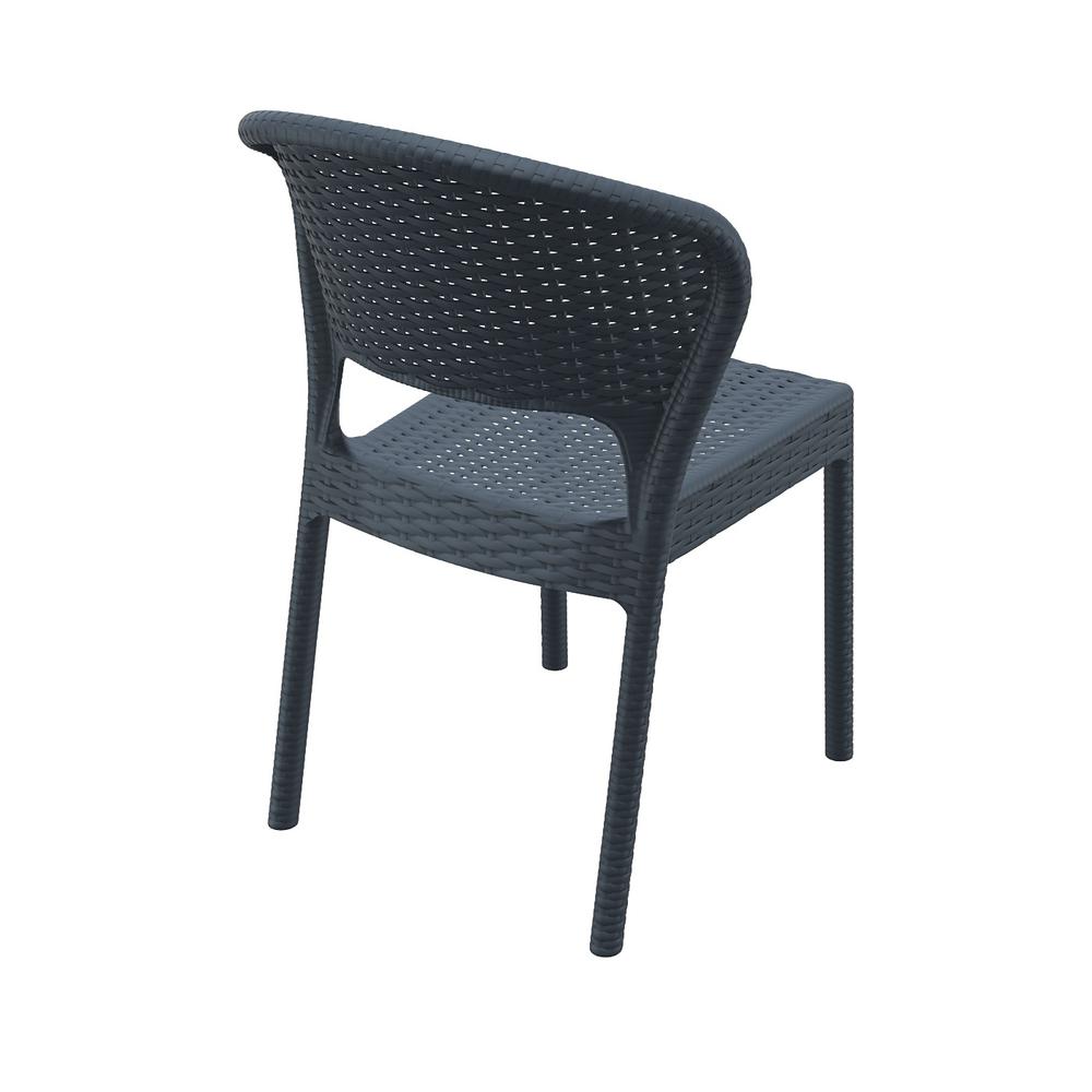 Resin Dining Chair, Set of 2, Dark Gray, Belen Kox. The main picture.