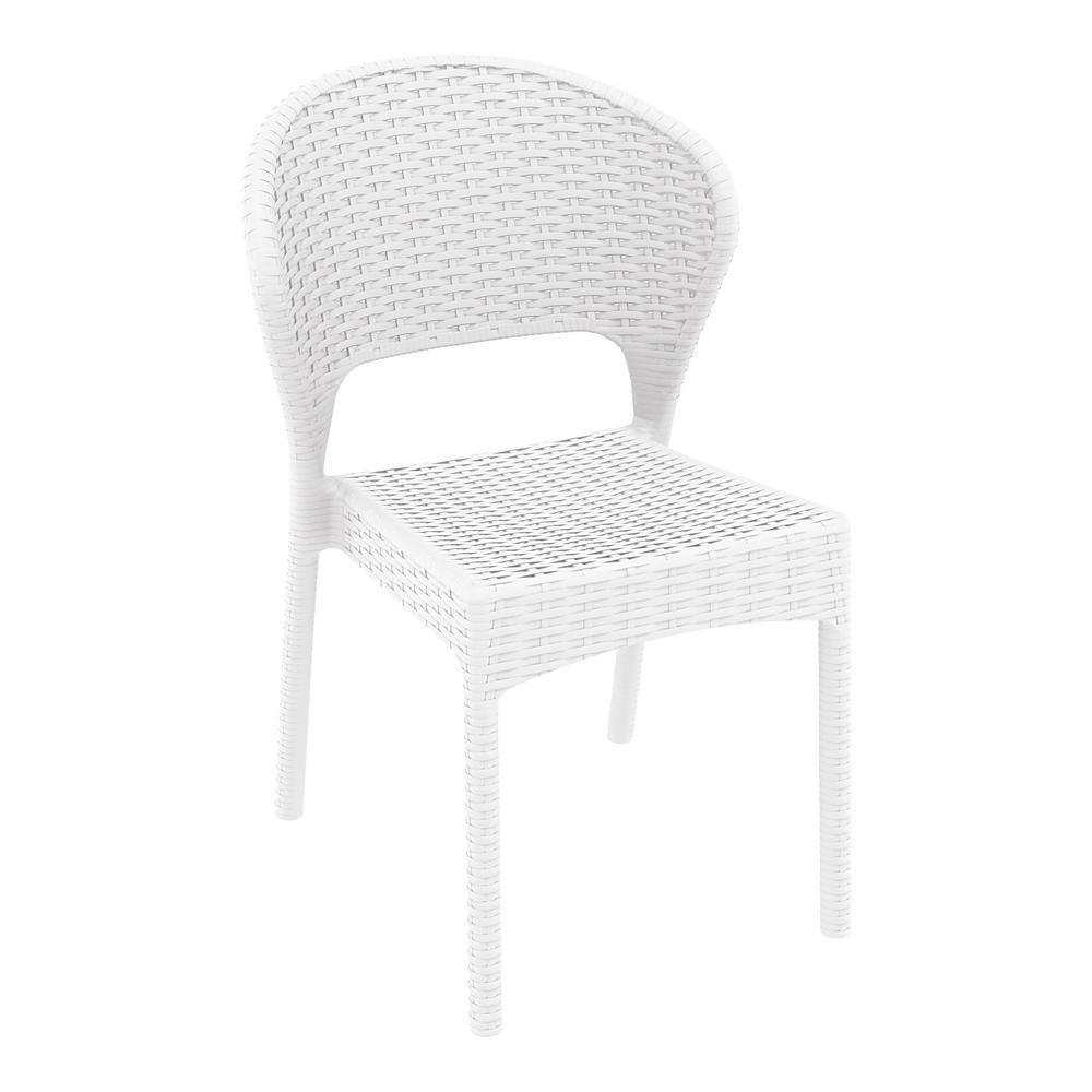 Resin Dining Chair in White - Set Of 2. Picture 1