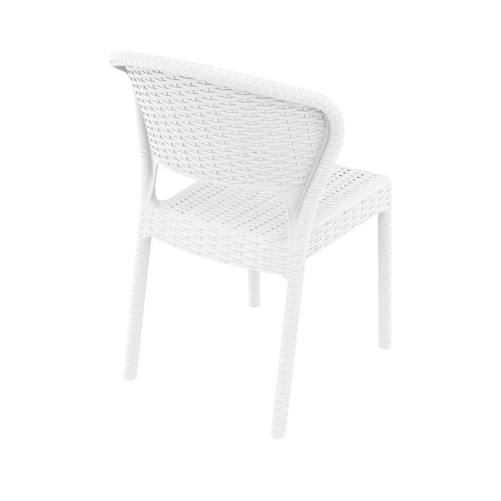 Resin Dining Chair in White - Set Of 2. Picture 5
