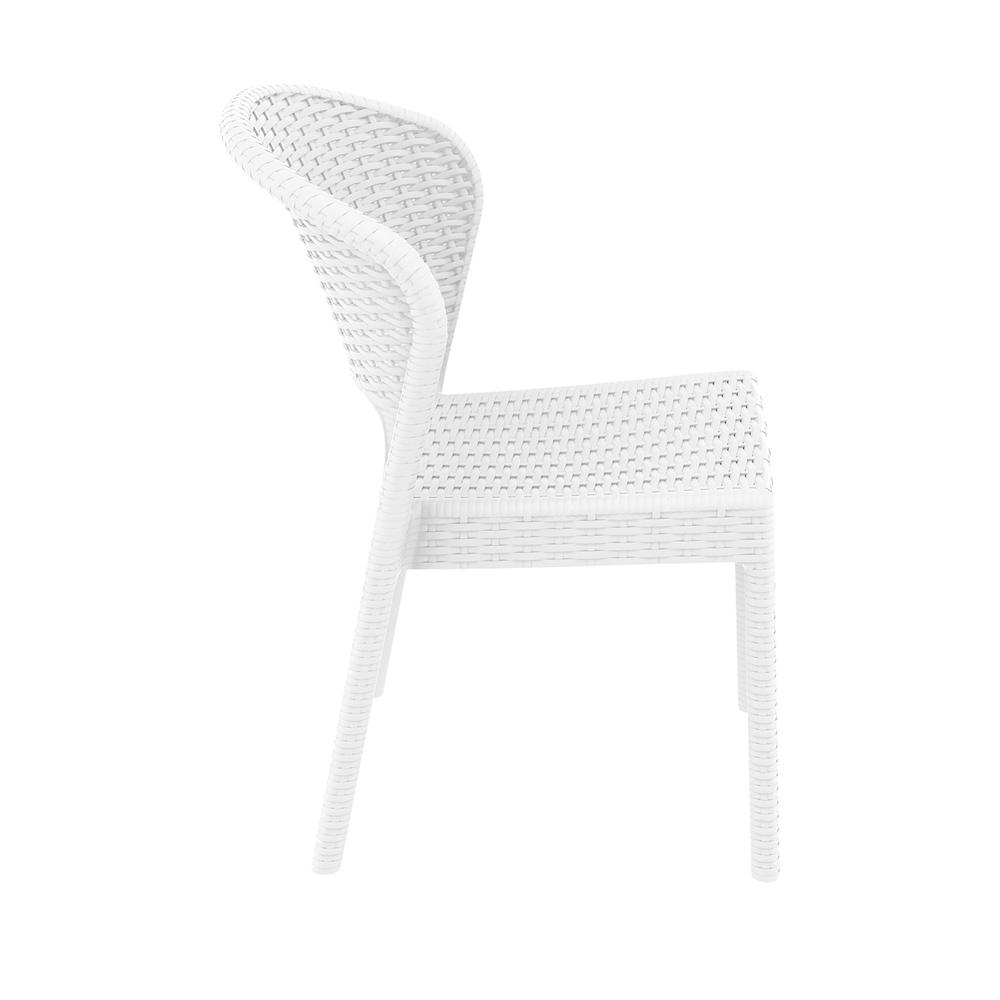 Resin Dining Chair in White - Set Of 2. Picture 7