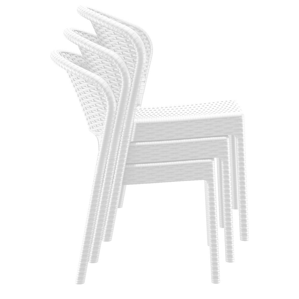 Resin Dining Chair in White - Set Of 2. Picture 9