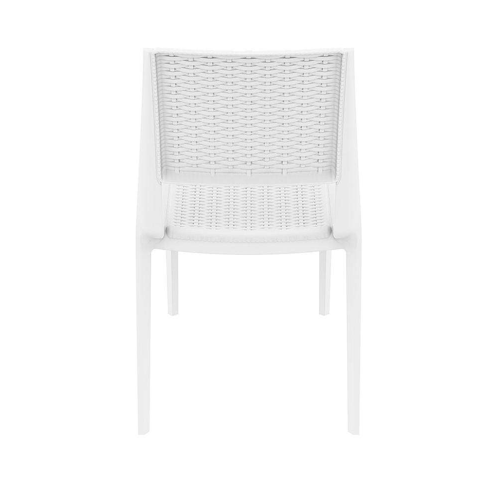 Resin Dining Chair Set, White, Belen Kox. Picture 6