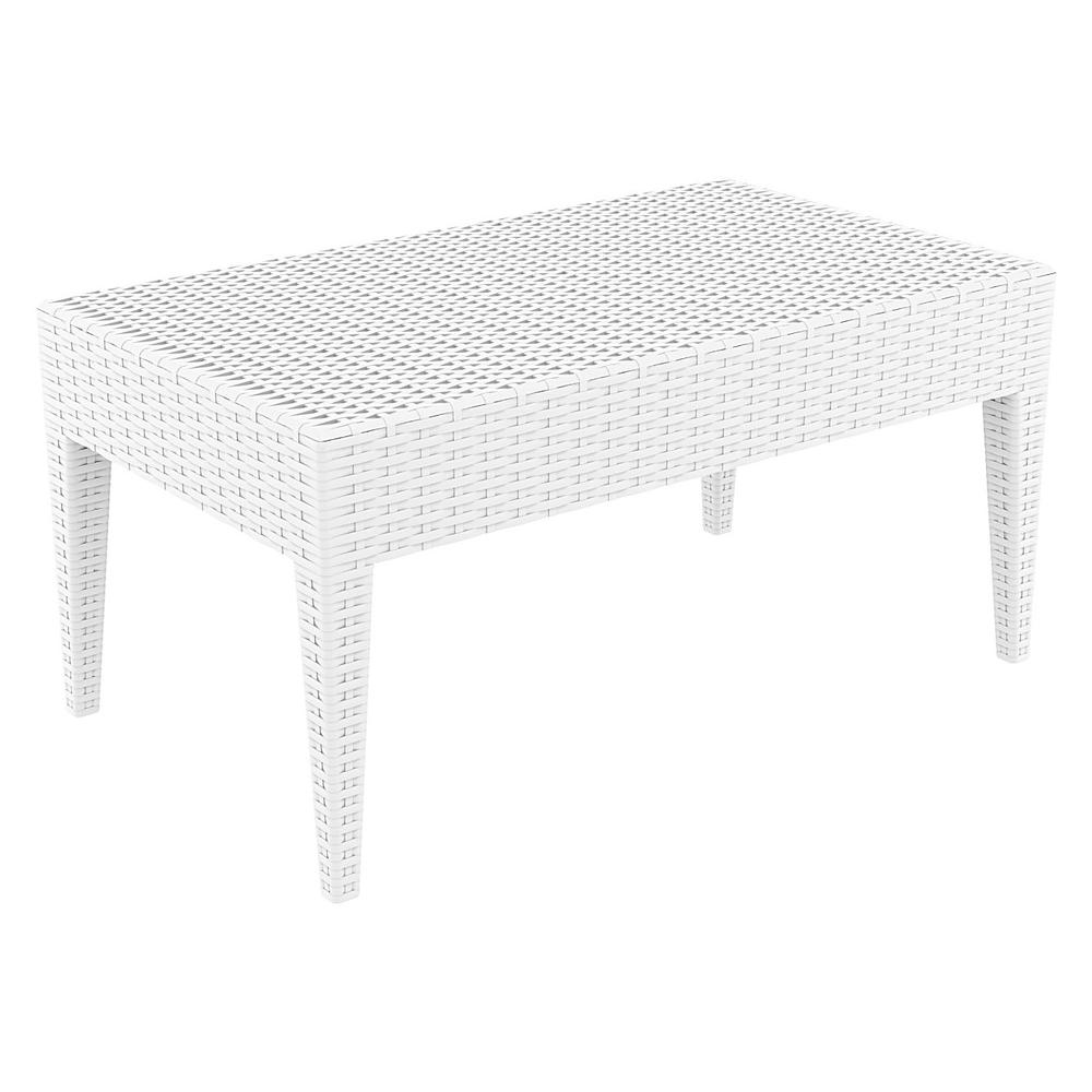 Rectangle Resin Coffee Table, White, Belen Kox. Picture 1
